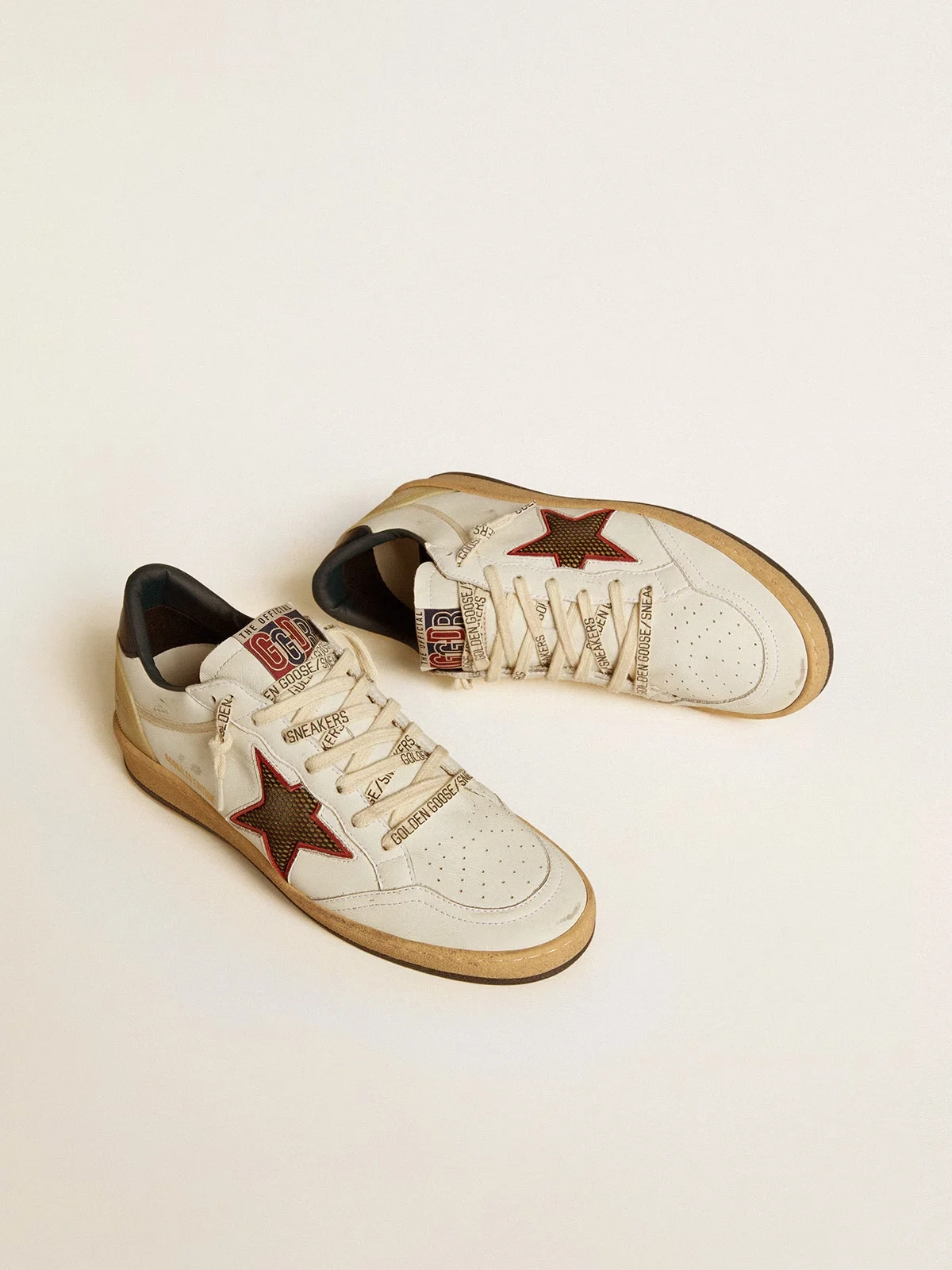 Womens Ball Star LTD with mesh star and midnight blue leather heel tab